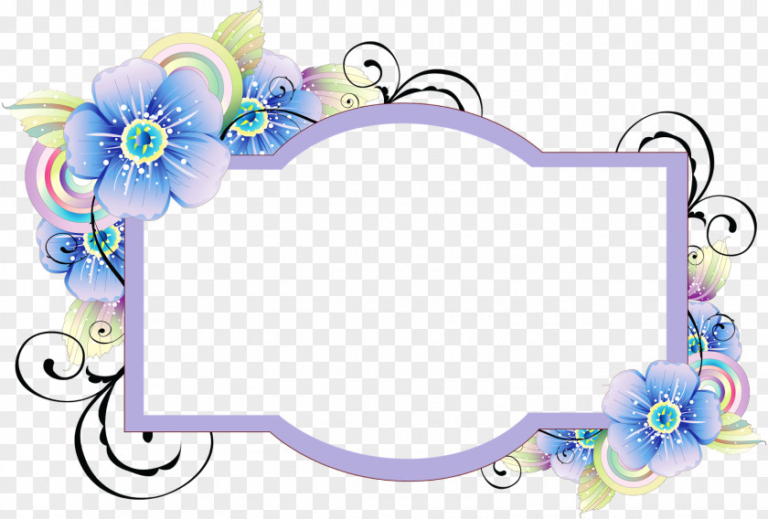 Flower Text Box PNG