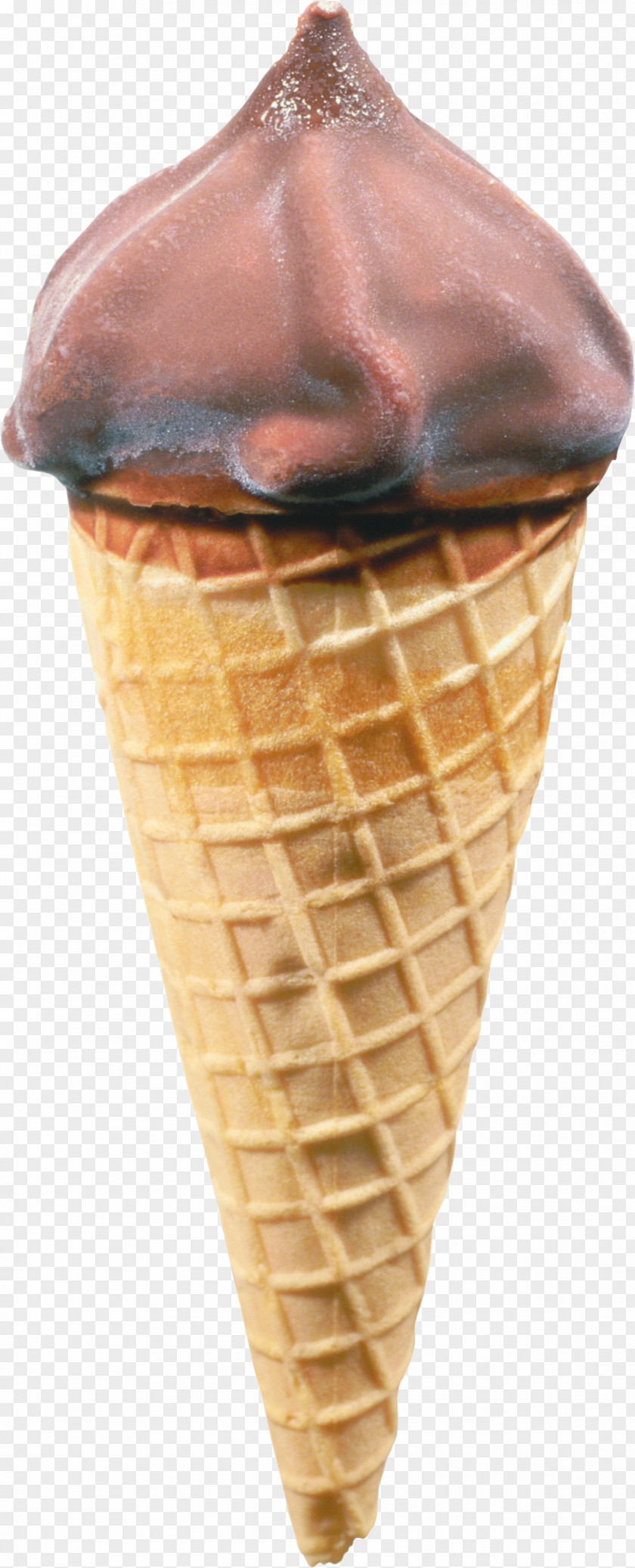 Ice Cream Cones Chocolate Waffle PNG