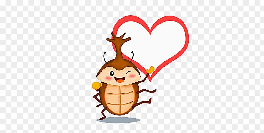 Little Bug Love Insect Clip Art PNG