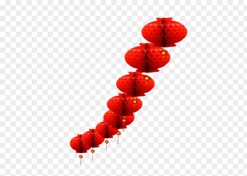 New Year's Day Chinese Year Lantern Red String Festival PNG