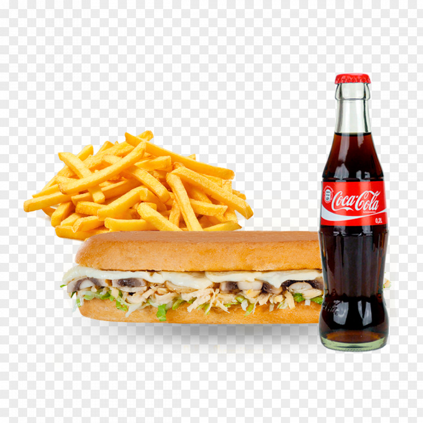 Sandwich Combo McDonald's French Fries Home Fast Food Take-out PNG