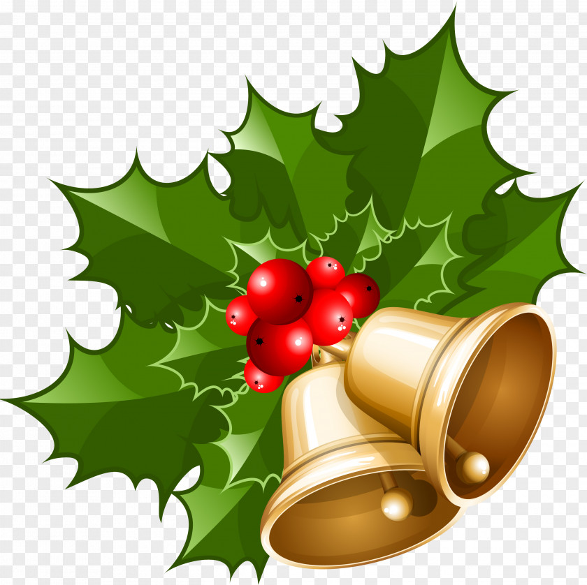 Small Bells Christmas Santa Claus Holiday Greetings Greeting & Note Cards Clip Art PNG
