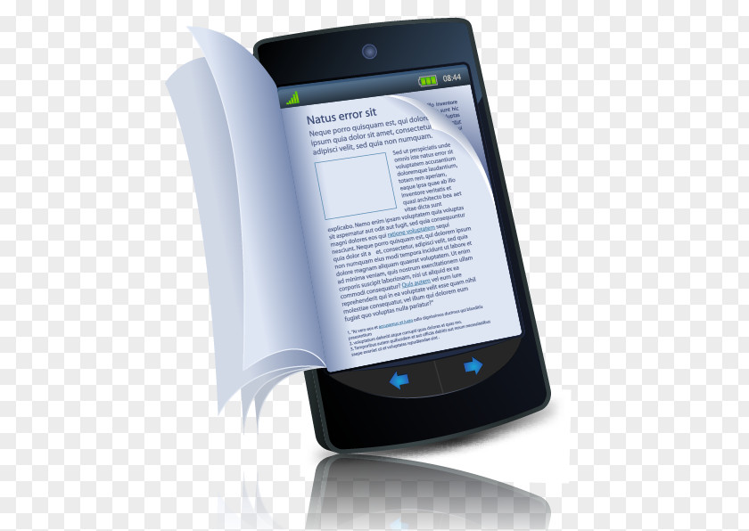 Book E-book Mobile Phones Smartphone PNG