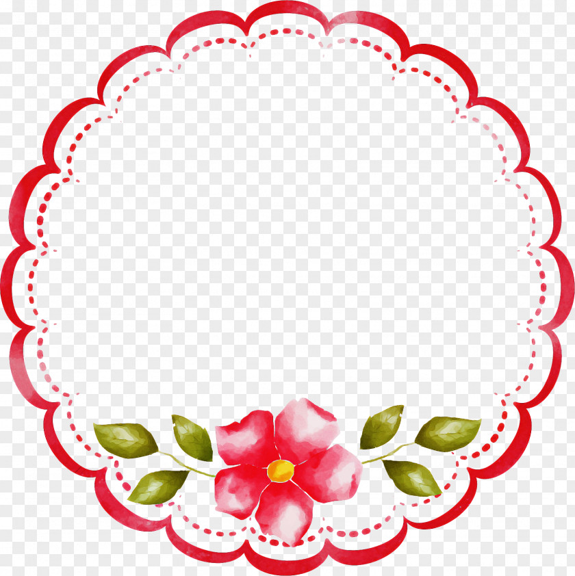 Plant Pink Background Frame PNG