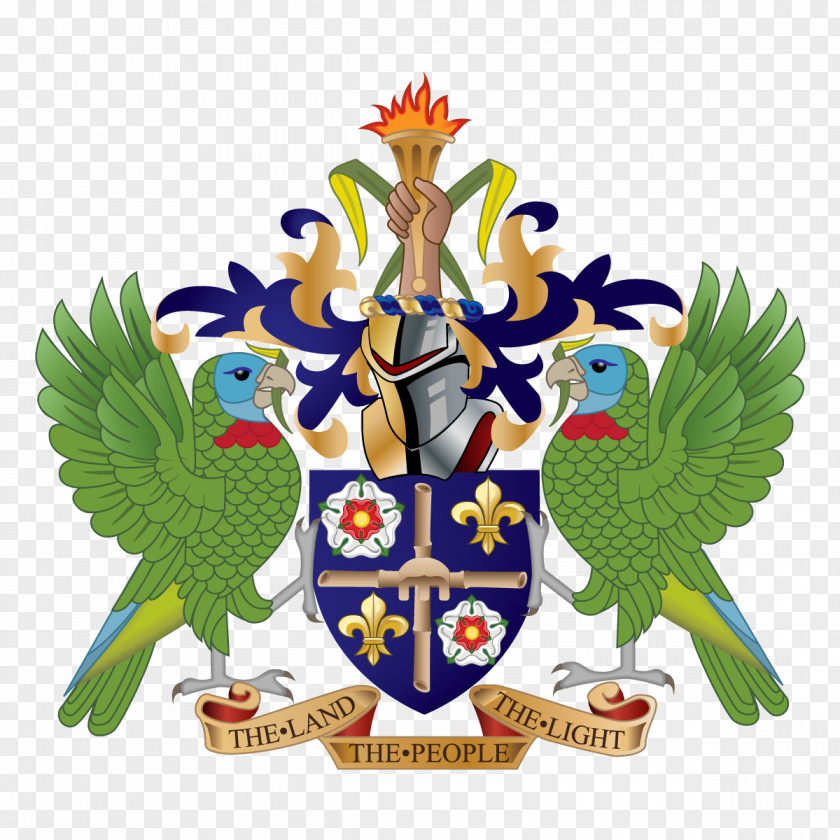 Saint Flag Lucia Coat Of Arms Vincent And The Grenadines National Symbols Geography PNG