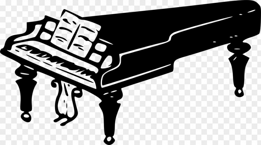 Silhouette Piano Musical Instrument Illustration PNG