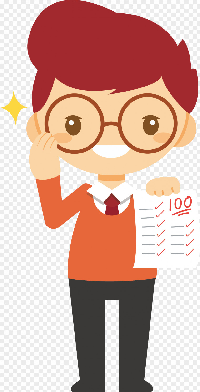 A Cartoon Man Wearing Glasses Teacher Adobe Illustrator Education Illustration PNG