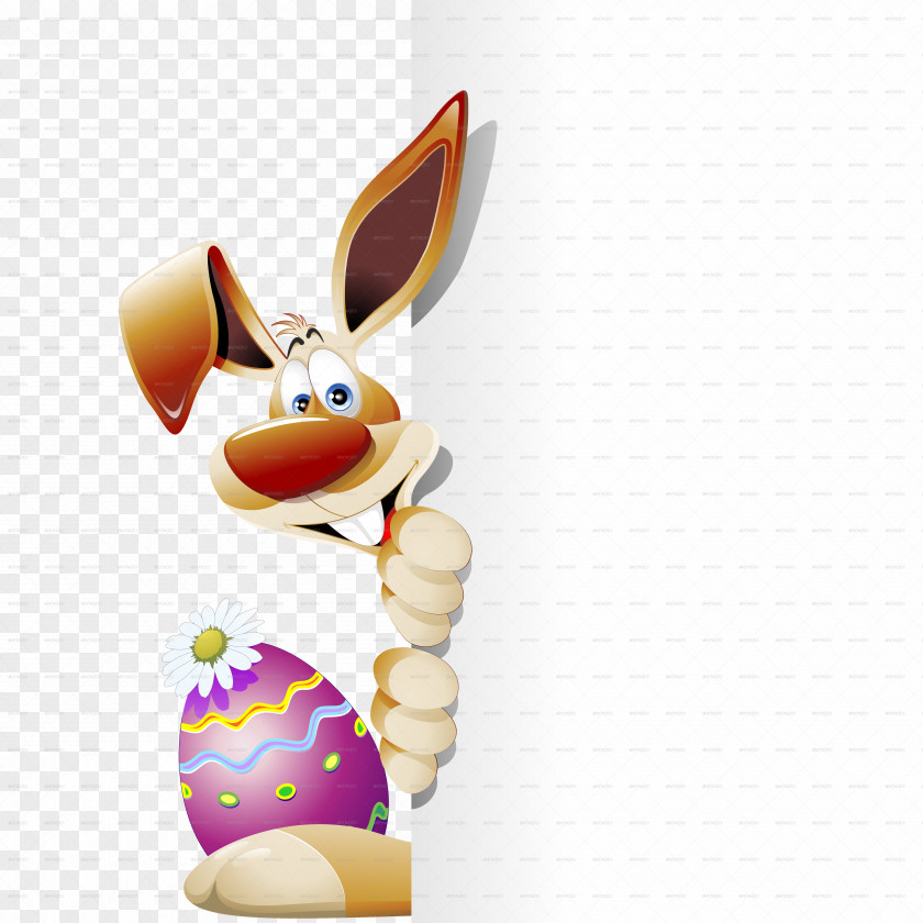 Easter Bunny Egg Cartoon Rabbit PNG