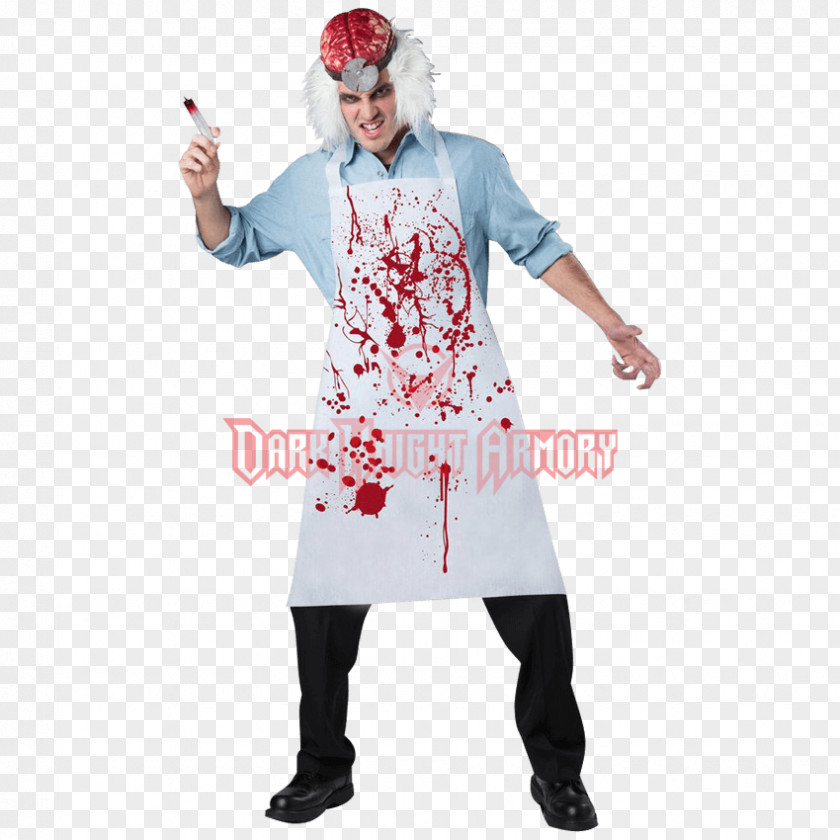 Halloween Costume Mad Scientist Suit PNG
