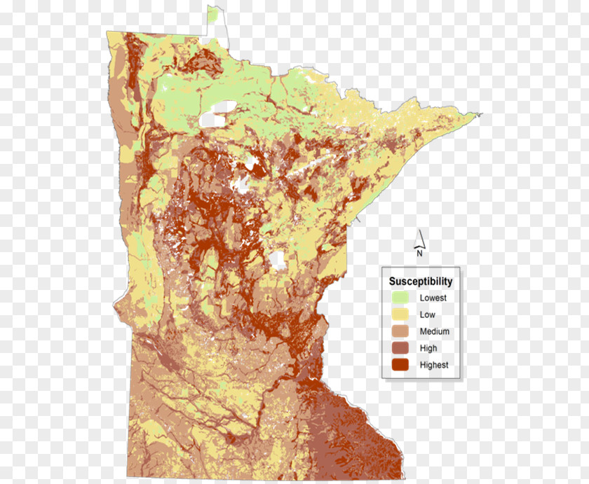 Map Minnesota Contamination Groundwater Pollution PNG
