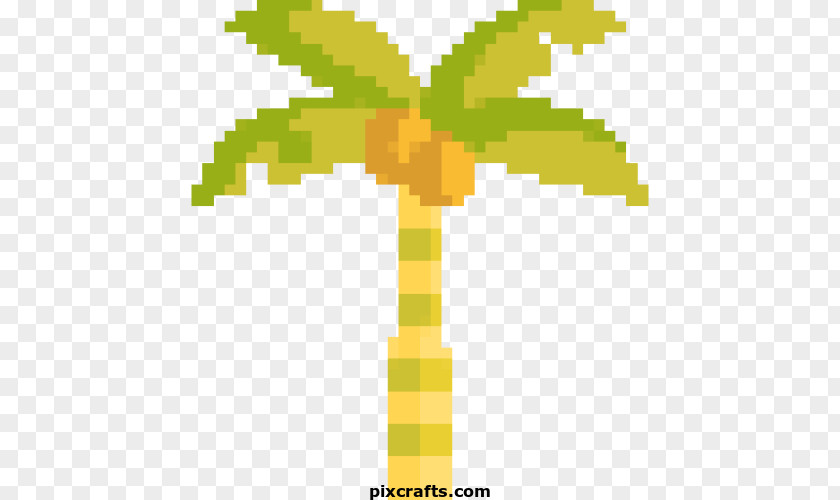 Pixel Tree Palm Art PNG