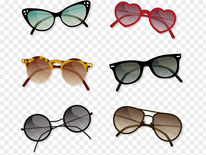 Vector Painted Lady Sunglasses Aviator Ray-Ban Carrera PNG