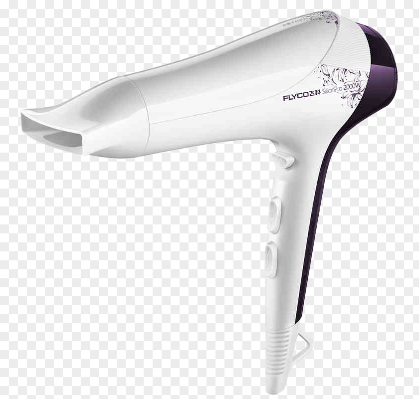 White Flying Branch Hair Dryer Care Home Appliance Safety Razor PNG