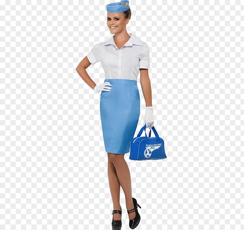Flight Attendant Pan American World Airways Costume Party Uniform PNG