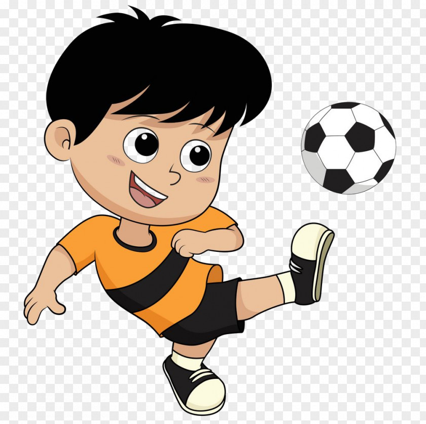 Football Player Playing Sports Boy Soccer PNG