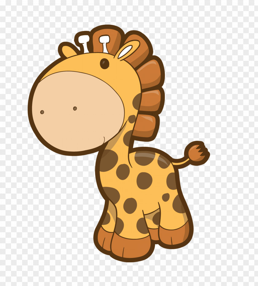 Giraffe Baby Giraffes Cartoon Clip Art PNG