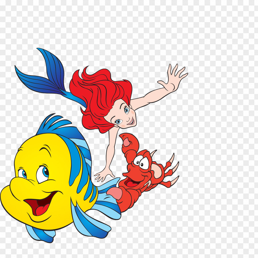 Mermaid Ariel Sebastian King Triton Clip Art PNG