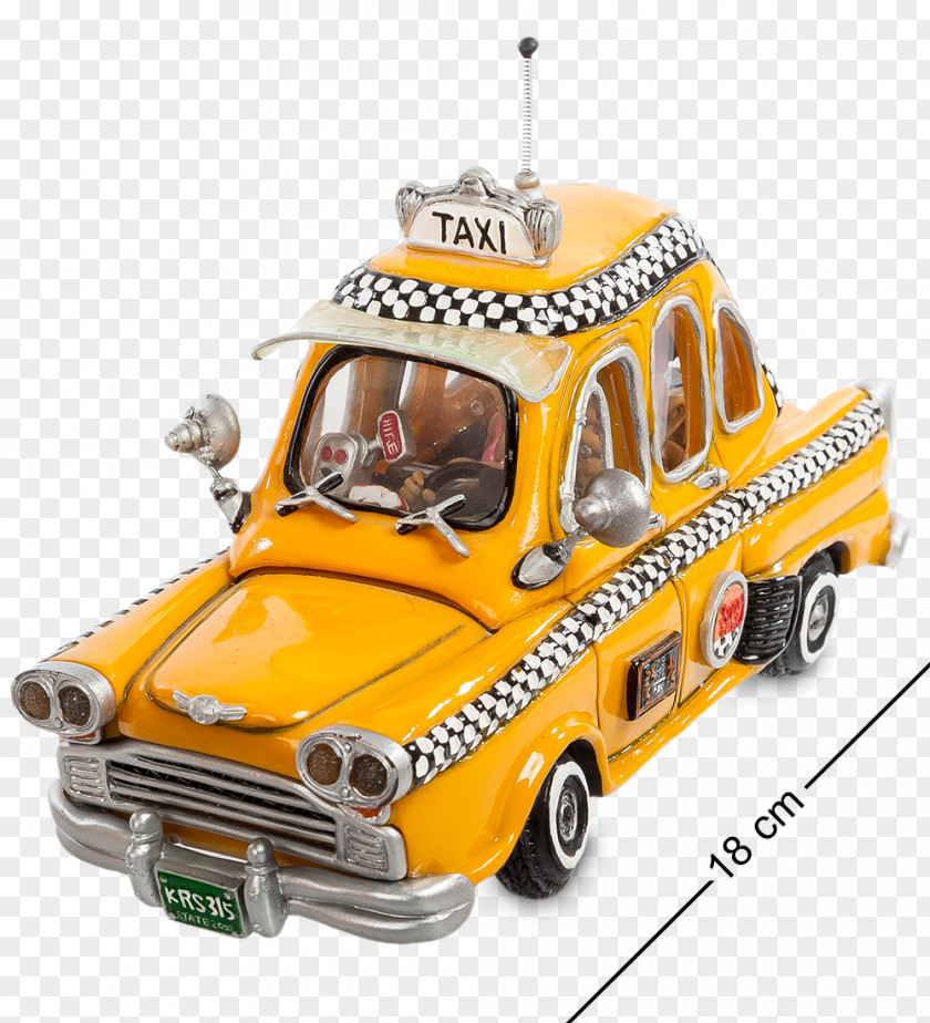 Taxi City Car Classic Model Compact PNG