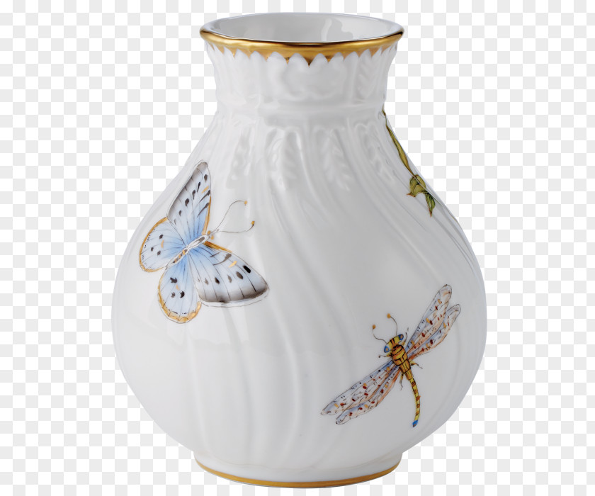 Hand-painted Delicate Lace White House Rose Garden Historical Association Vase Jug PNG