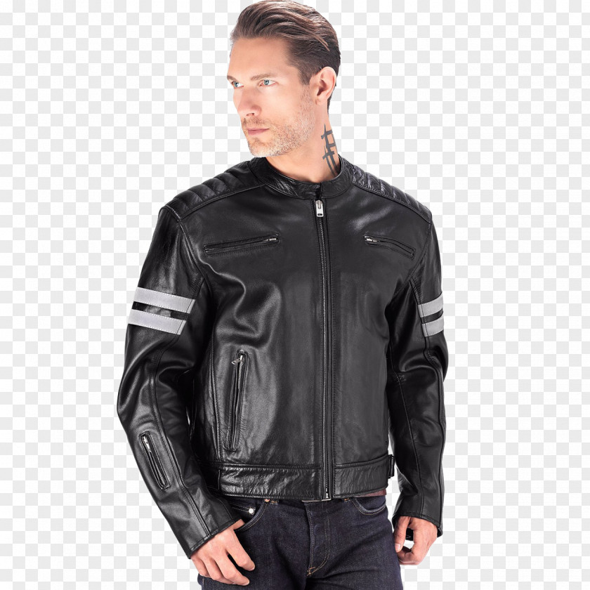 Jacket Leather Zipper Motorcycle PNG