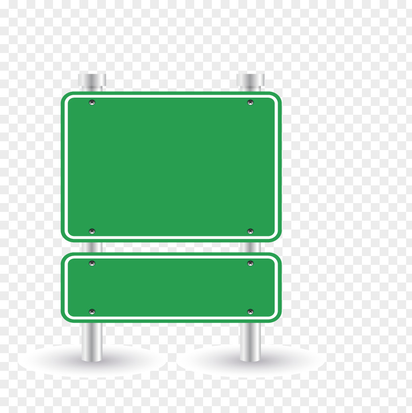 Large Green Road Sign Vector Traffic PNG