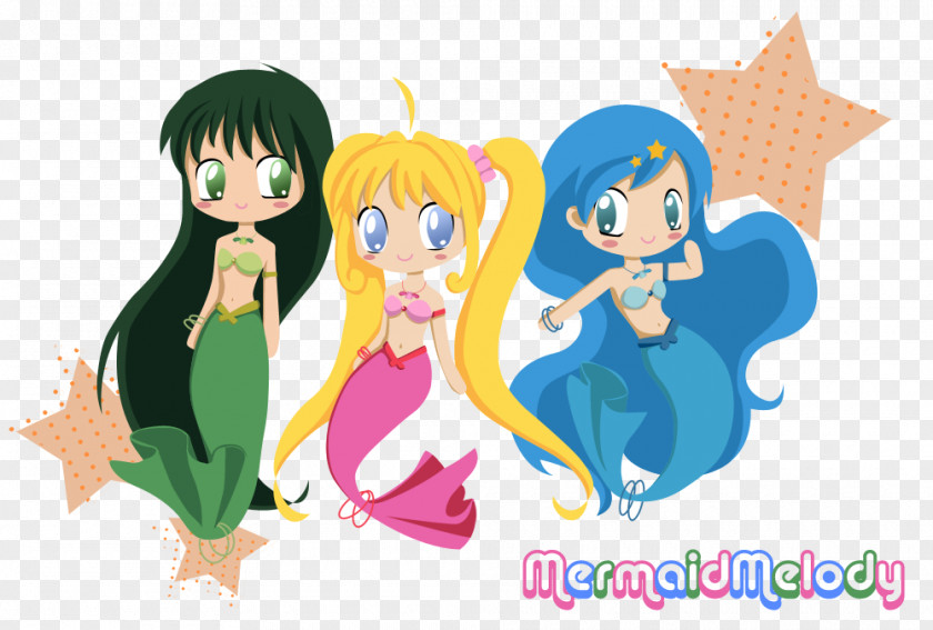 Mermaid Melody Pichi Pitch Lucia Nanami Hanon Hōshō Art PNG