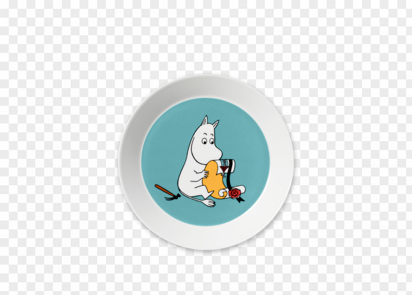Plate Moomintroll Moomins Turquoise PNG