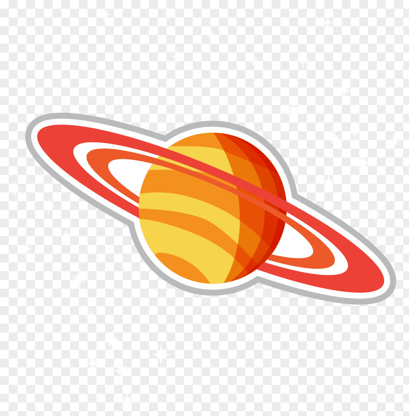 Vector Cartoon Illustration Planet Space Age PNG