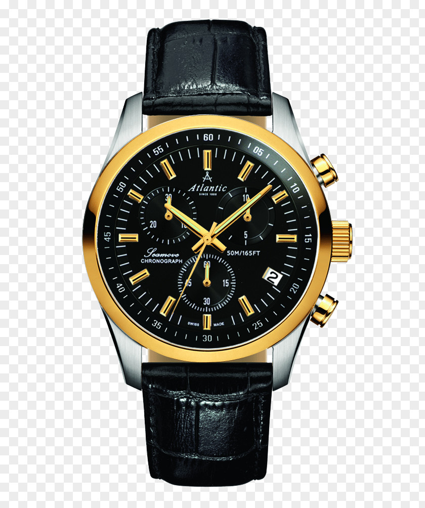 Watch Atlantic-Watch Production Ltd Chronograph Quartz Clock Time PNG