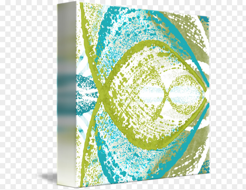 Green Abstract Turquoise Teal Material Circle PNG