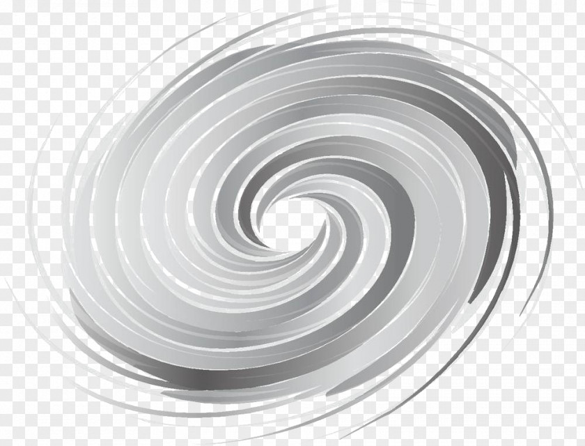 Hand Painted Gray Storm Whirlpool Download PNG