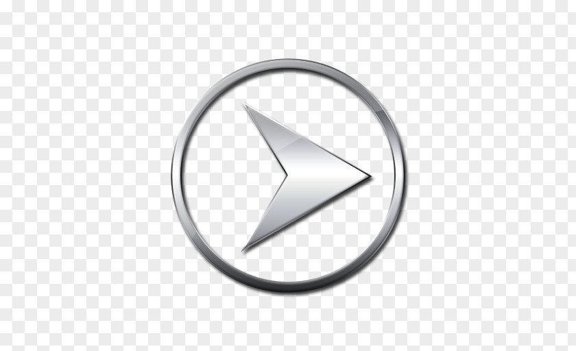 Silver Plate YouTube Play Button Symbol Icon PNG