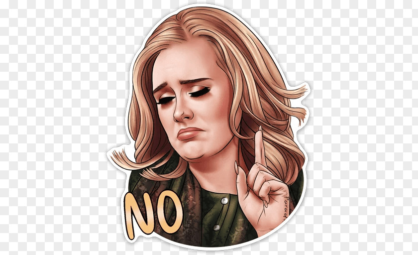 Adele Telegram Sticker Messaging Apps PNG