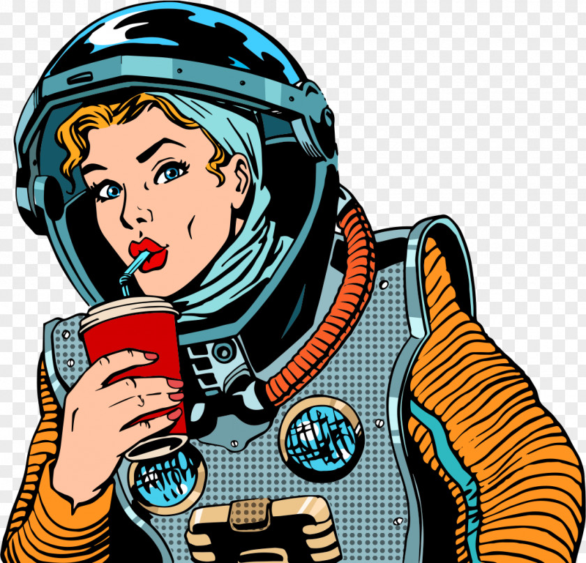 Astronauts Royalty-free Drink Pop Art PNG