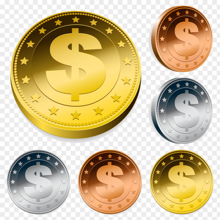 Gold Coins Token Coin Royalty-free PNG