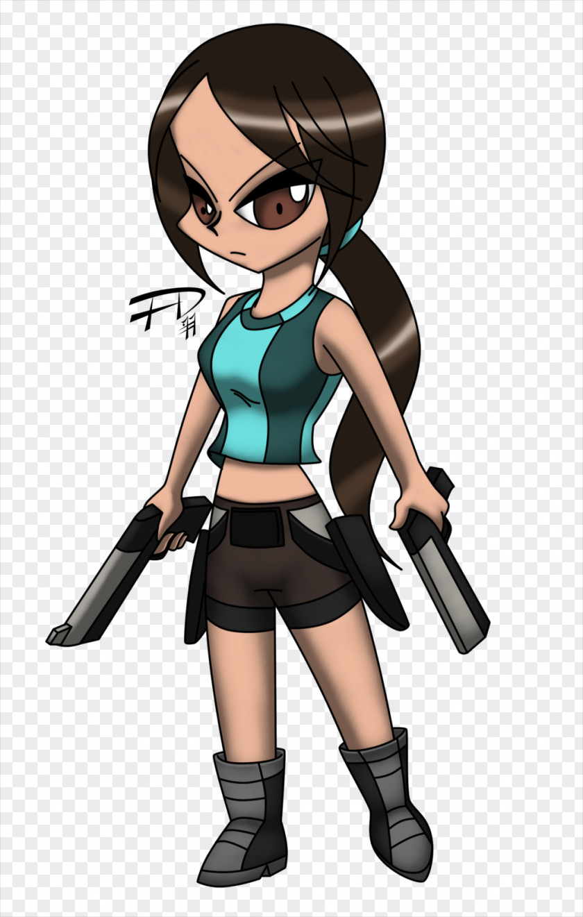 Lara Croft Go Tomb Raider Cartoon Drawing PNG