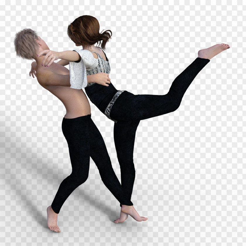 Pas De Deux For Men And Women T-shirt Modern Dance Dancer Illustration PNG