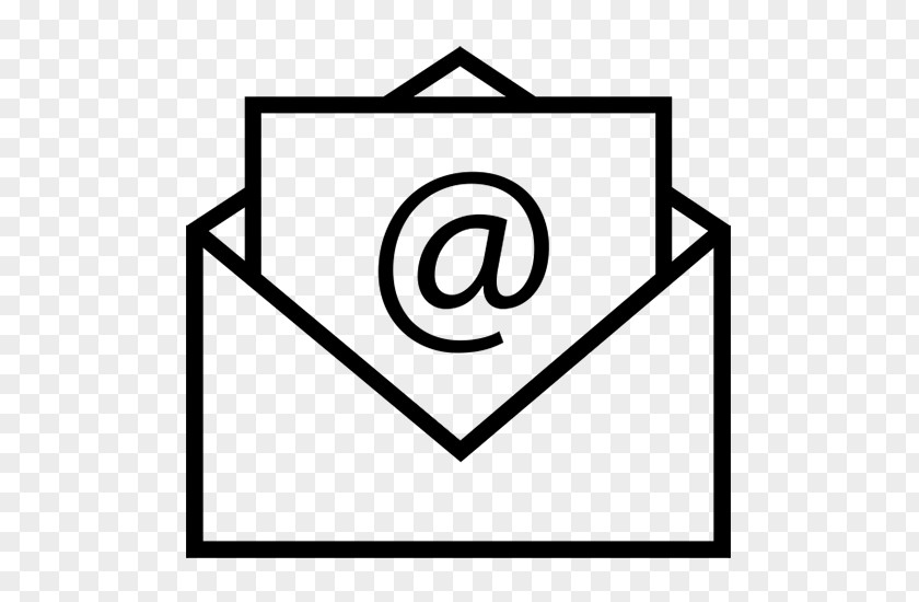 Rectangle Blackandwhite Icon Email PNG