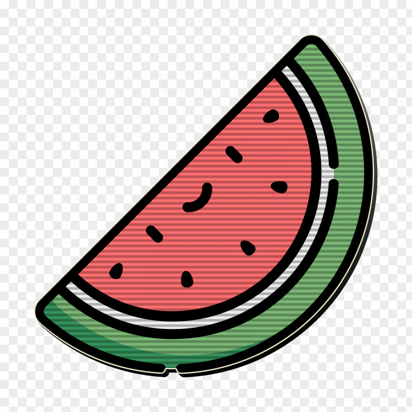 Triangle Plant Watermelon Icon Tropical PNG