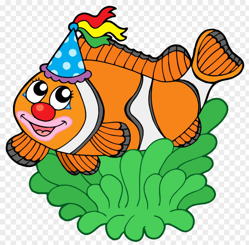 A Small Fish With Festive Cap Clownfish Cartoon Royalty-free Clip Art PNG