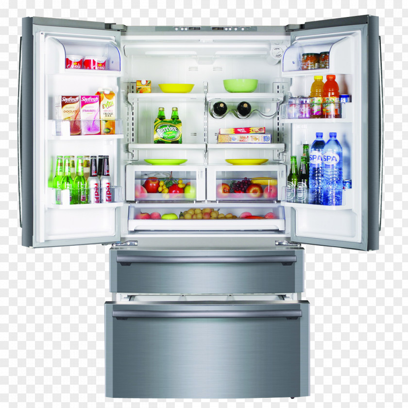 Fridge Refrigerator Haier Freezers Home Appliance Drawer PNG