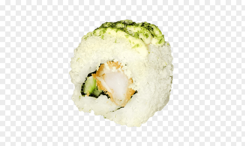 Pancake Rolled With Crisp Fritter California Roll Sushi Side Dish Food Cooked Rice PNG