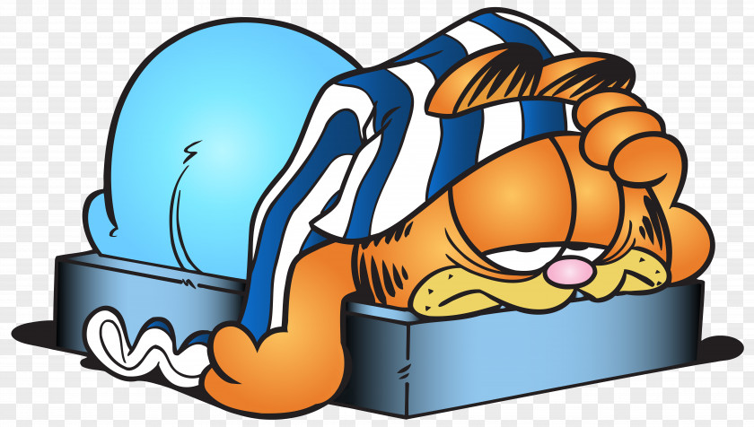 Sleeping Garfield Cartoon Transparent Clip Art Image Odie PNG