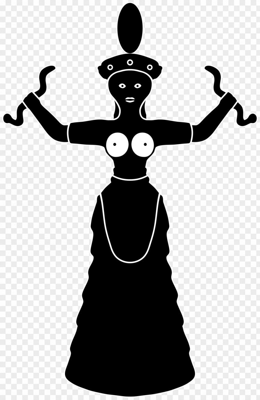 Symbol Knossos Minoan Snake Goddess Figurines Civilization Labrys PNG