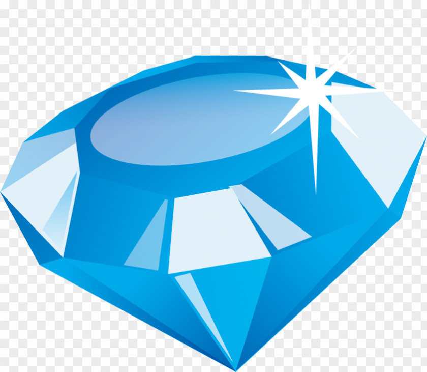 Vector Creative Design Blue Diamond Carved Images Euclidean PNG