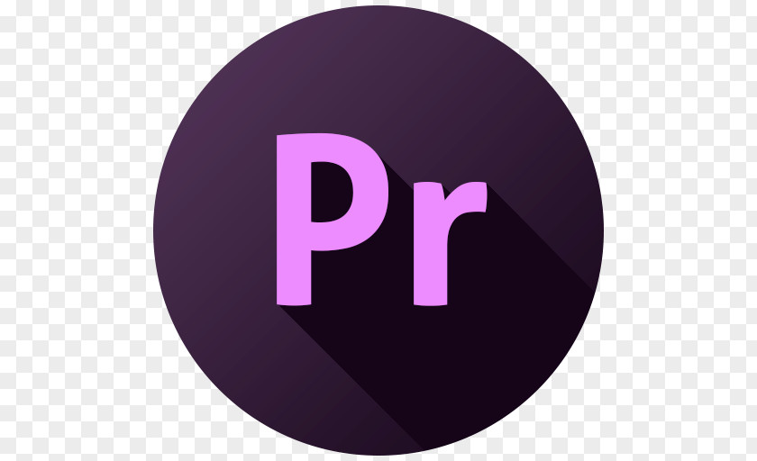 Adobe Premiere Purple Text Brand PNG
