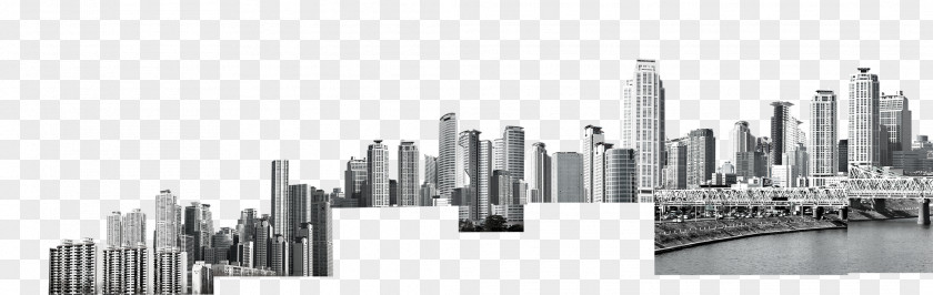 Building Skyscraper Black And White Brand Skyline PNG