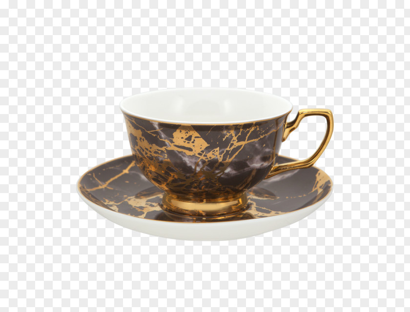Hand Painted Teacup Coffee Cup Saucer Mug Porcelain PNG