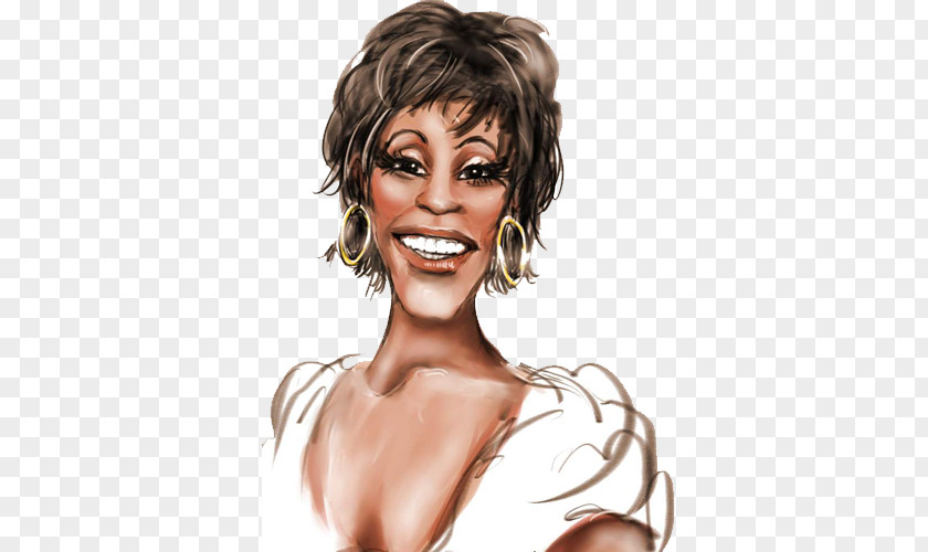 Houston Cliparts Whitney Caricature Celebrity Clip Art PNG