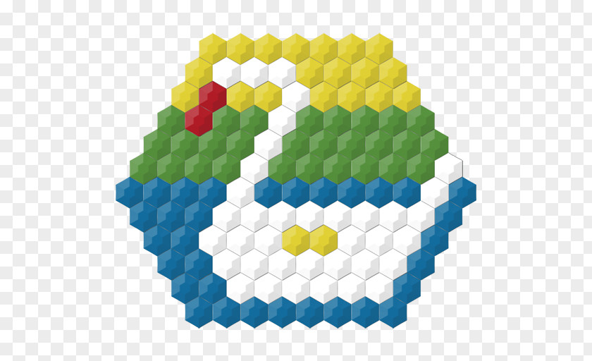 Mosaic Symmetry Yellow Pattern PNG